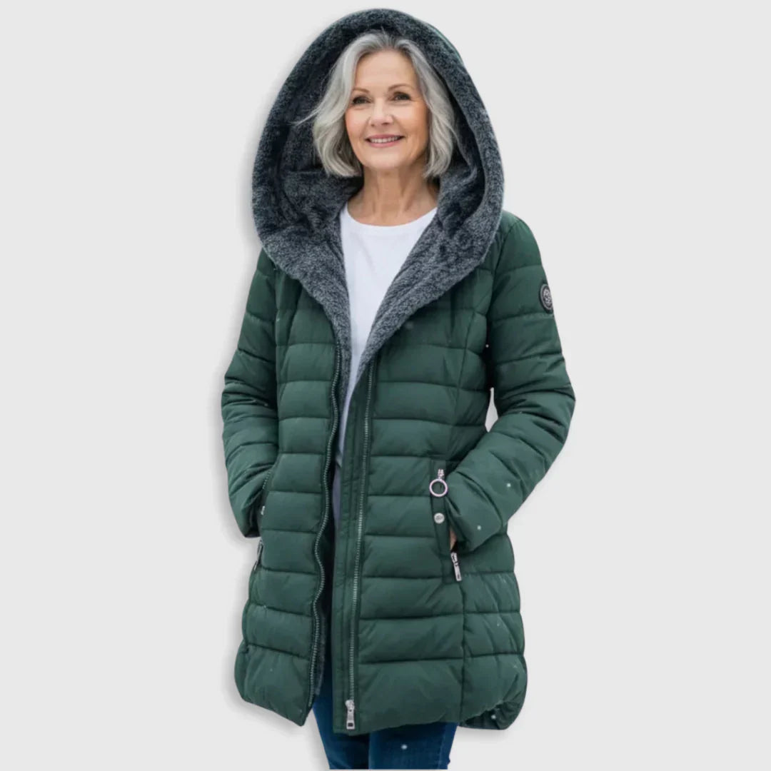 Olivia | Chaqueta de invierno con capucha cálida