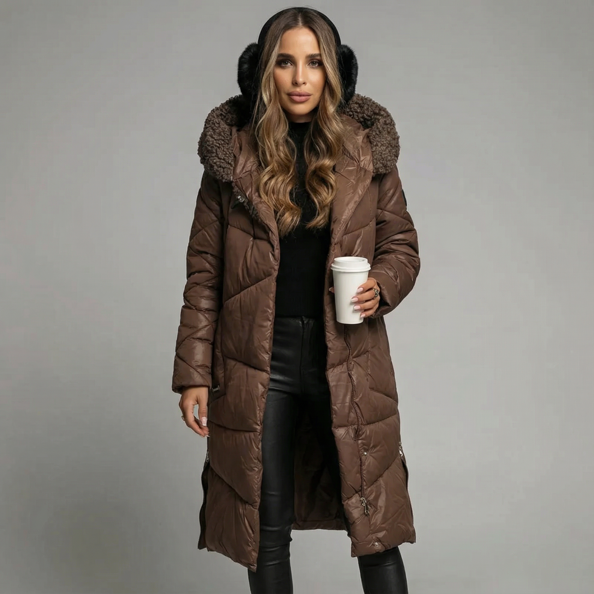 Naomi | Abrigo de Invierno Aislado de Corte Largo