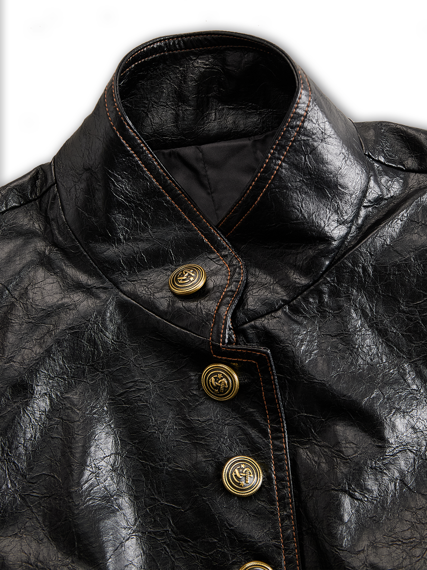 Renata · Chaqueta Retro Botones Metálicos