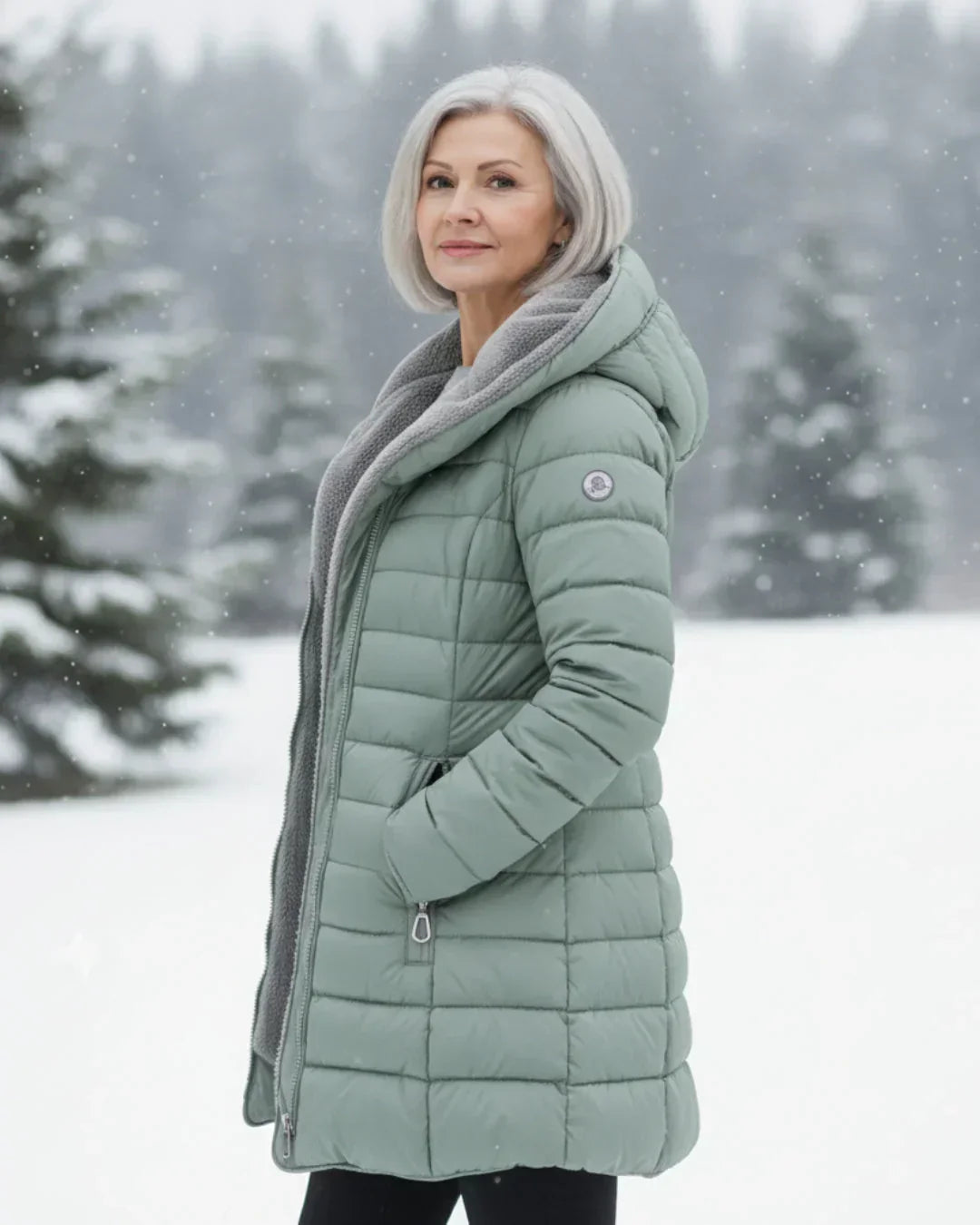 Olivia | Chaqueta de invierno con capucha cálida