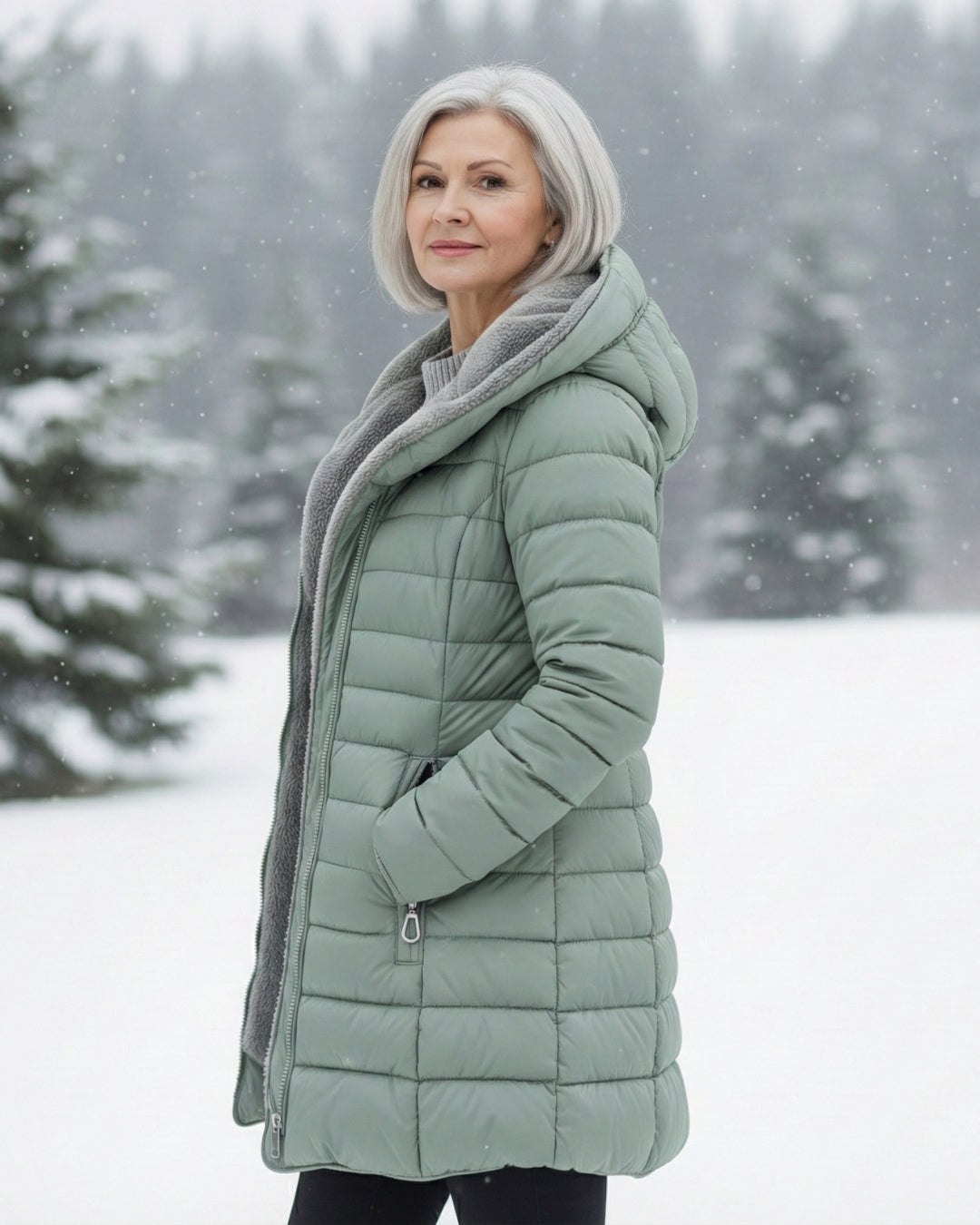Lola | Abrigo Puffer Doble en Forro Polar