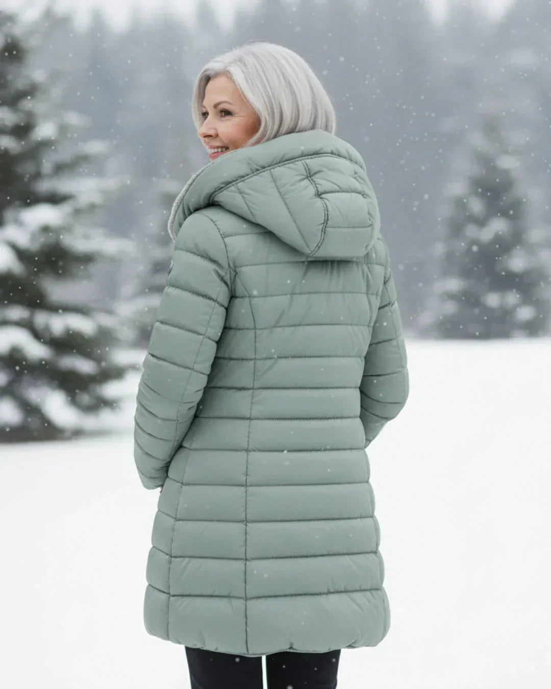 Olivia | Chaqueta de invierno con capucha cálida