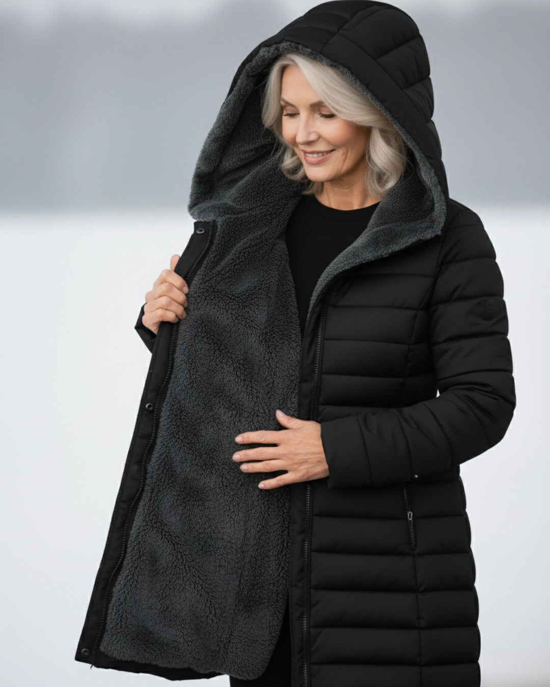 Lola | Abrigo Puffer Doble en Forro Polar