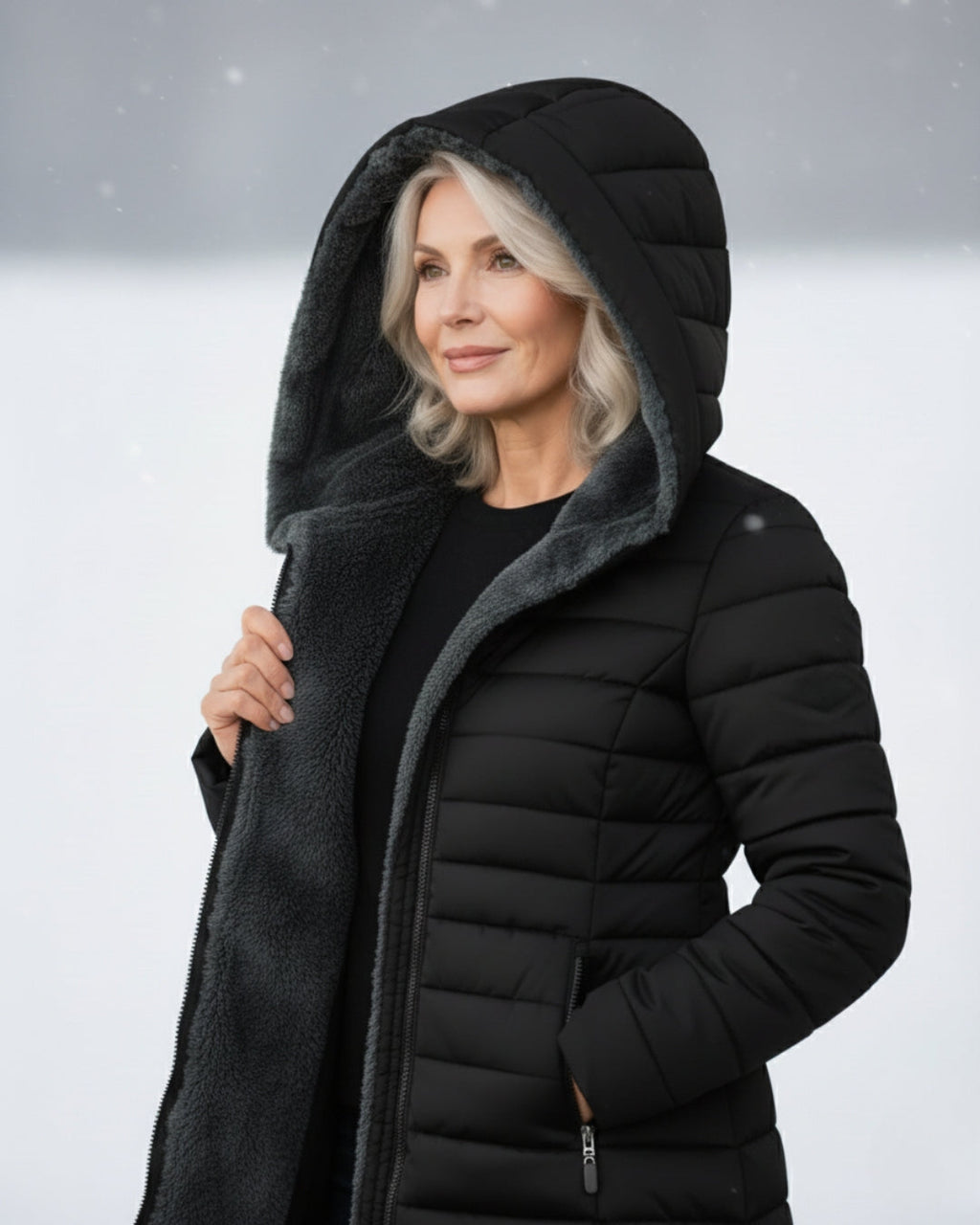 Lola | Abrigo Puffer Doble en Forro Polar