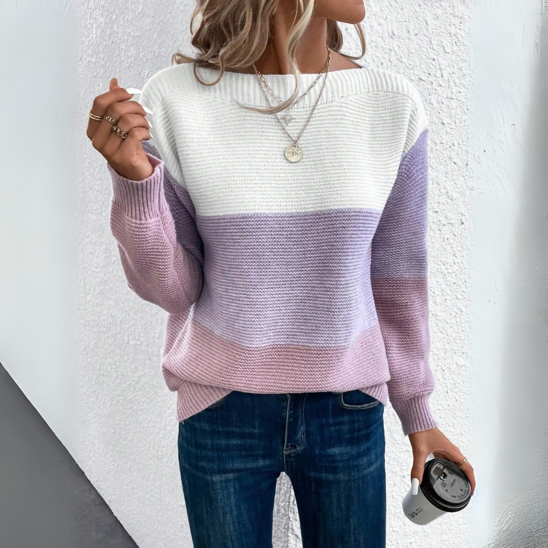 Sara | Suéter patchwork de punto
