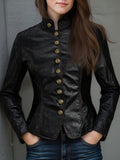 Renata · Chaqueta Retro Botones Metálicos