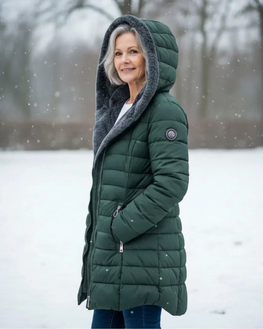 Olivia | Chaqueta de invierno con capucha cálida
