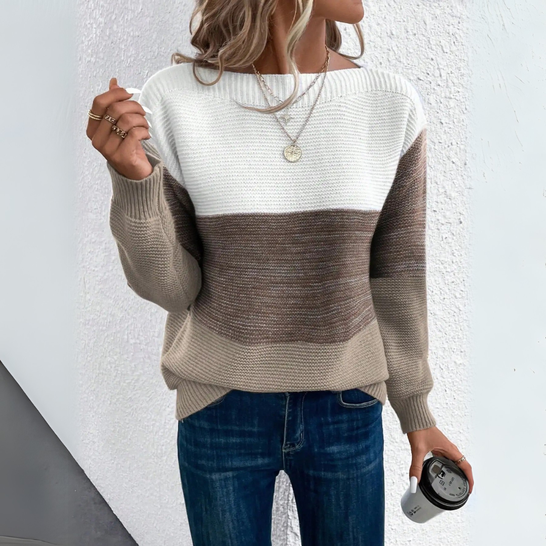 Sara | Suéter patchwork de punto