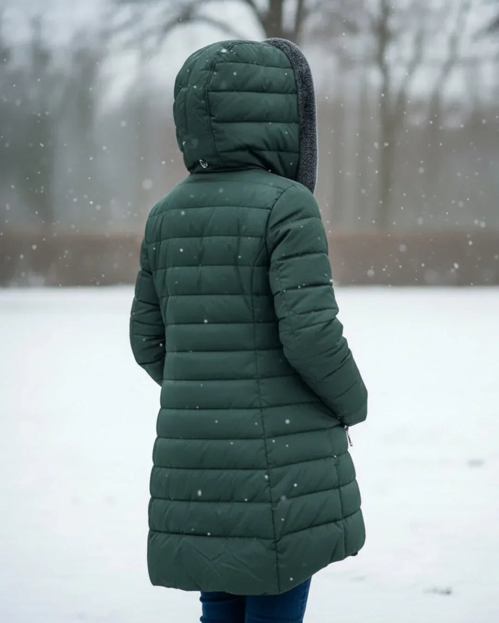 Olivia | Chaqueta de invierno con capucha cálida