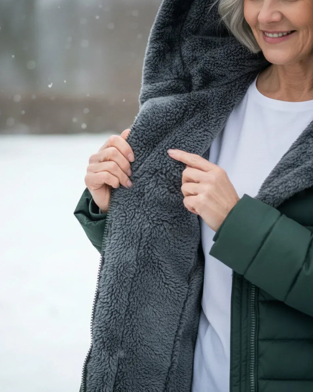 Olivia | Chaqueta de invierno con capucha cálida