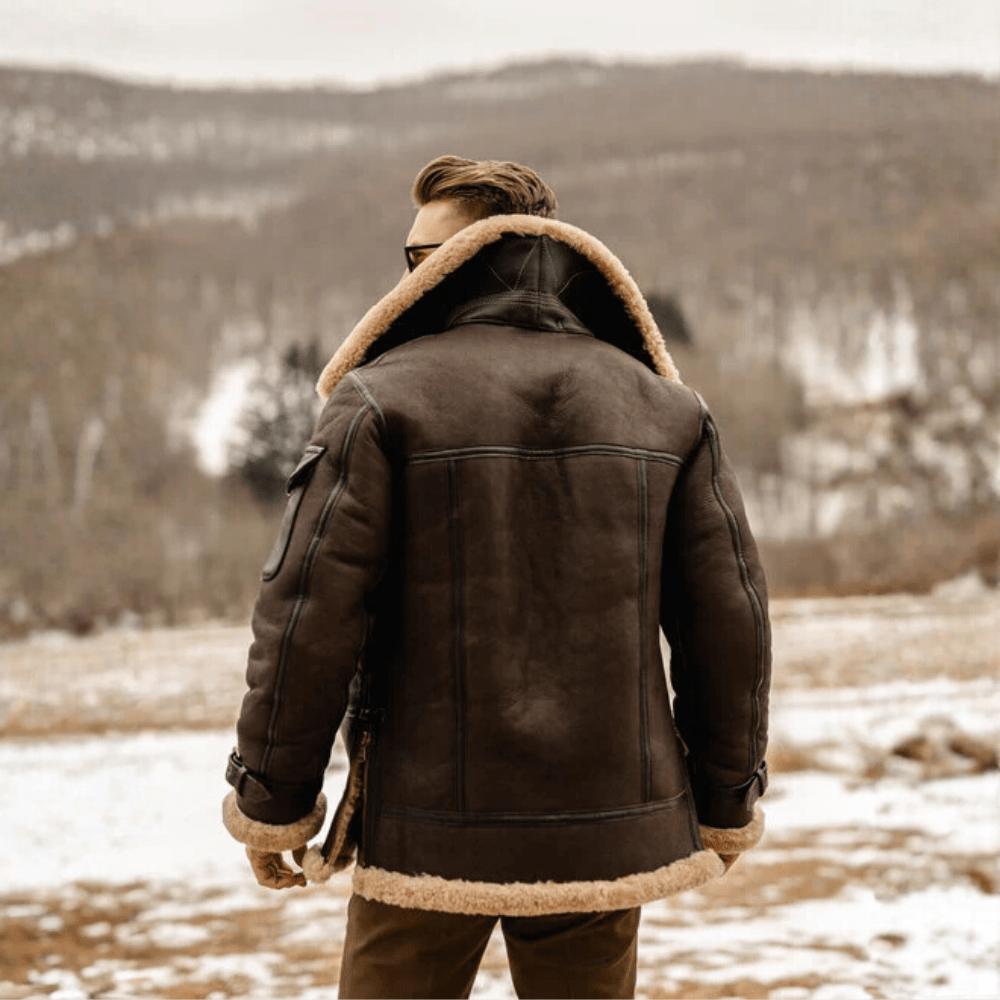 Liam | Abrigo Grueso Vintage de Invierno con Solapa