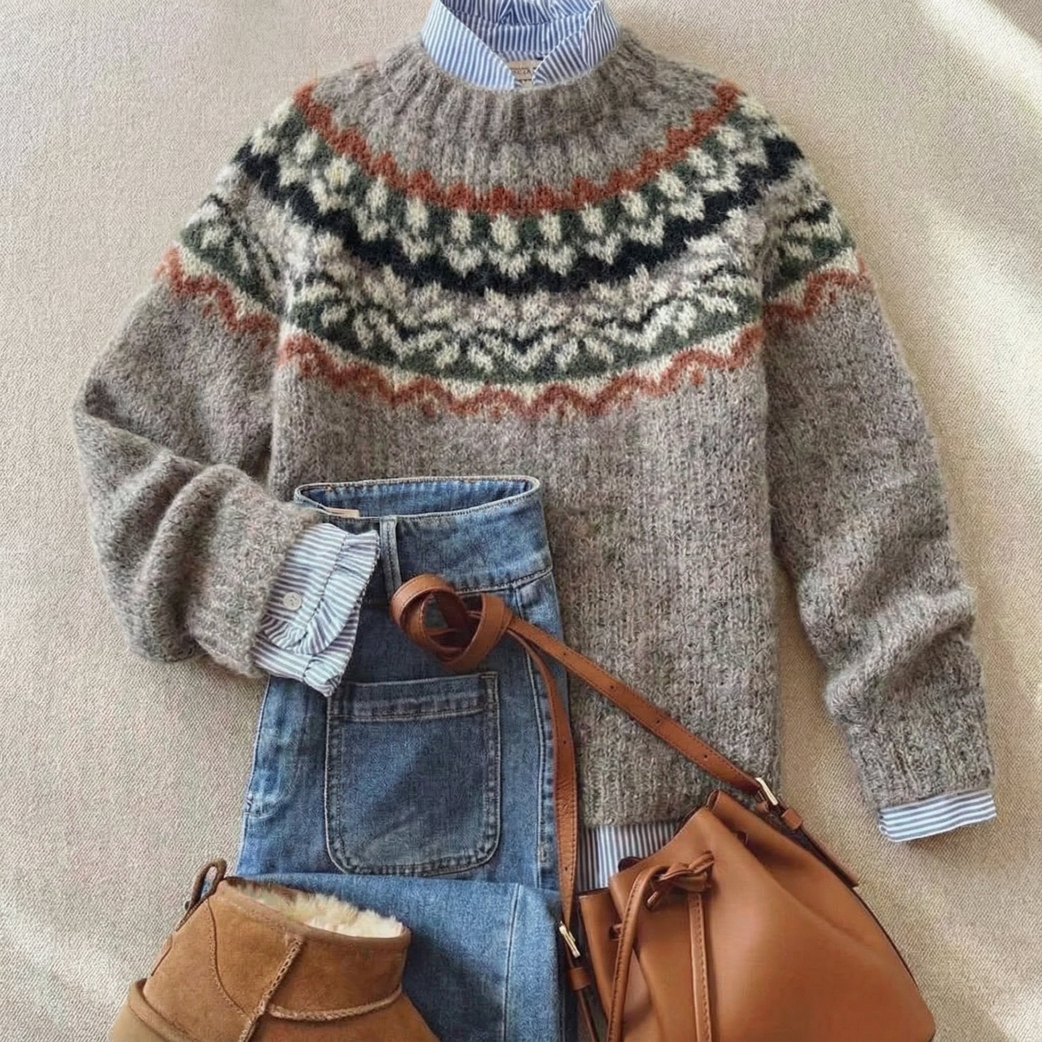 Nancy™ | Suéter de Punto Vintage Clásico