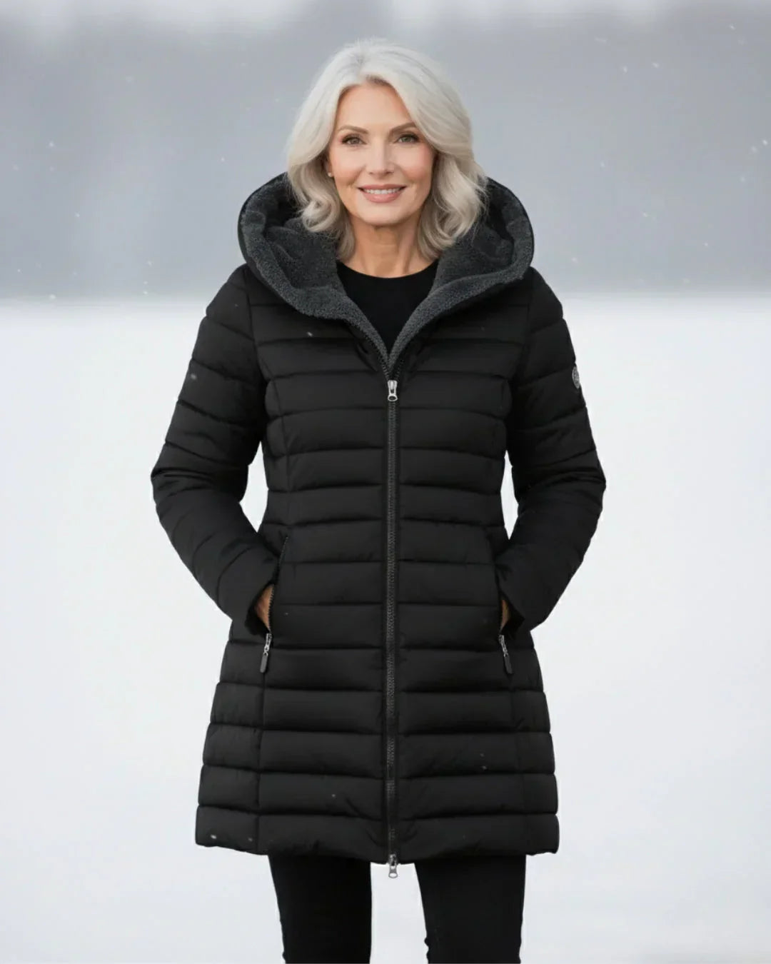 Olivia | Chaqueta de invierno con capucha cálida