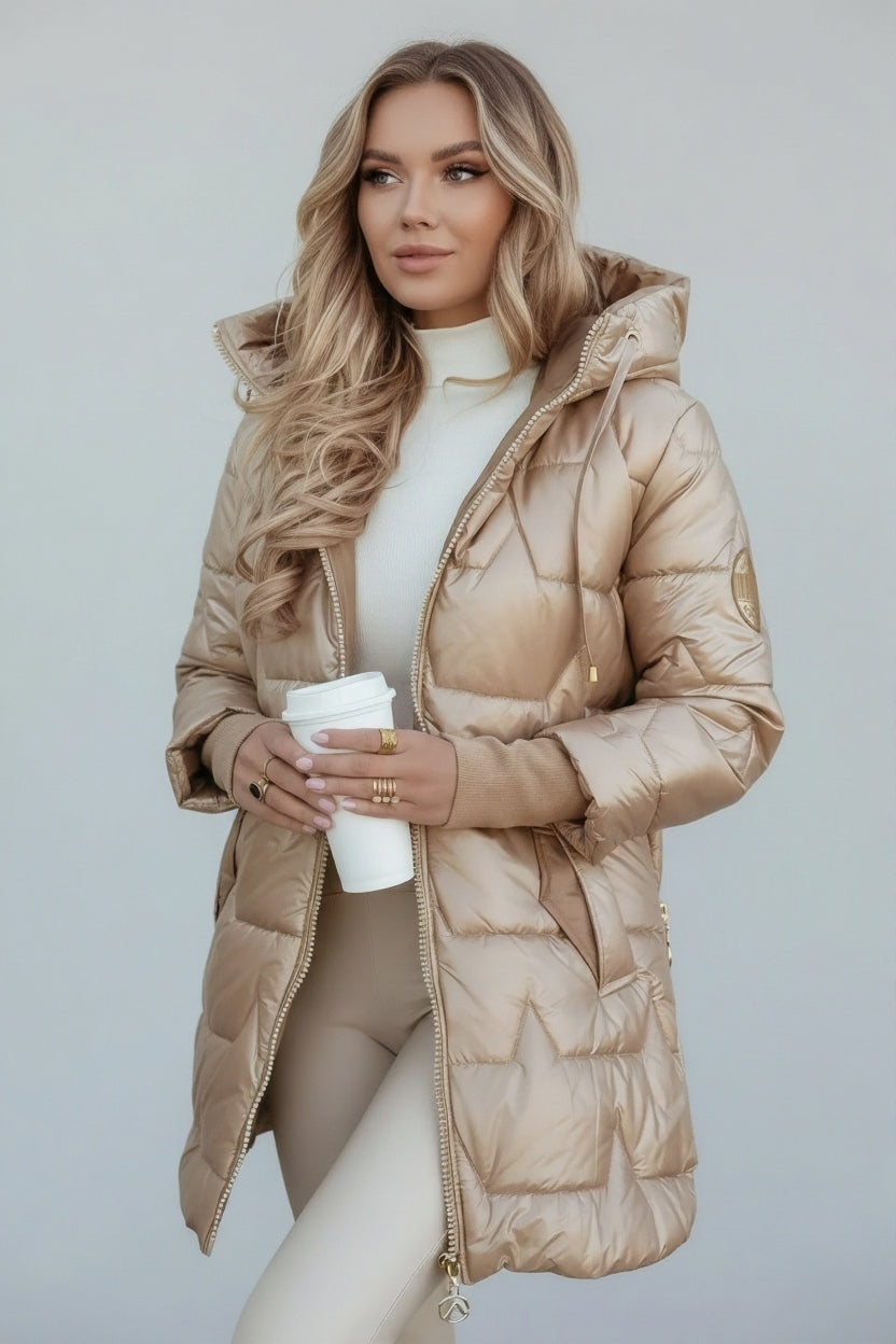 MILA | Chaqueta Larga Acolchada