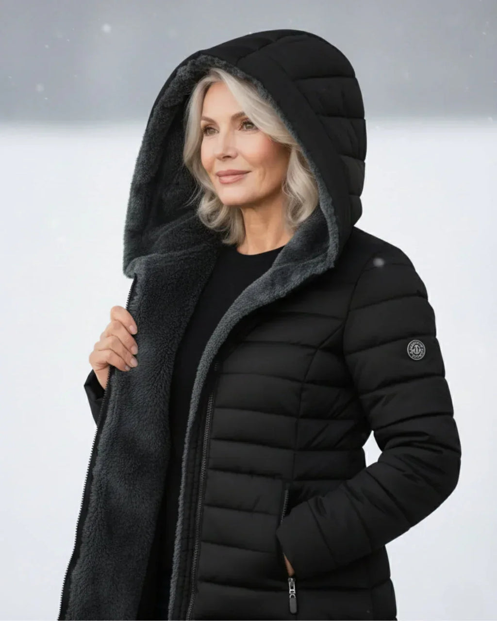 Olivia | Chaqueta de invierno con capucha cálida