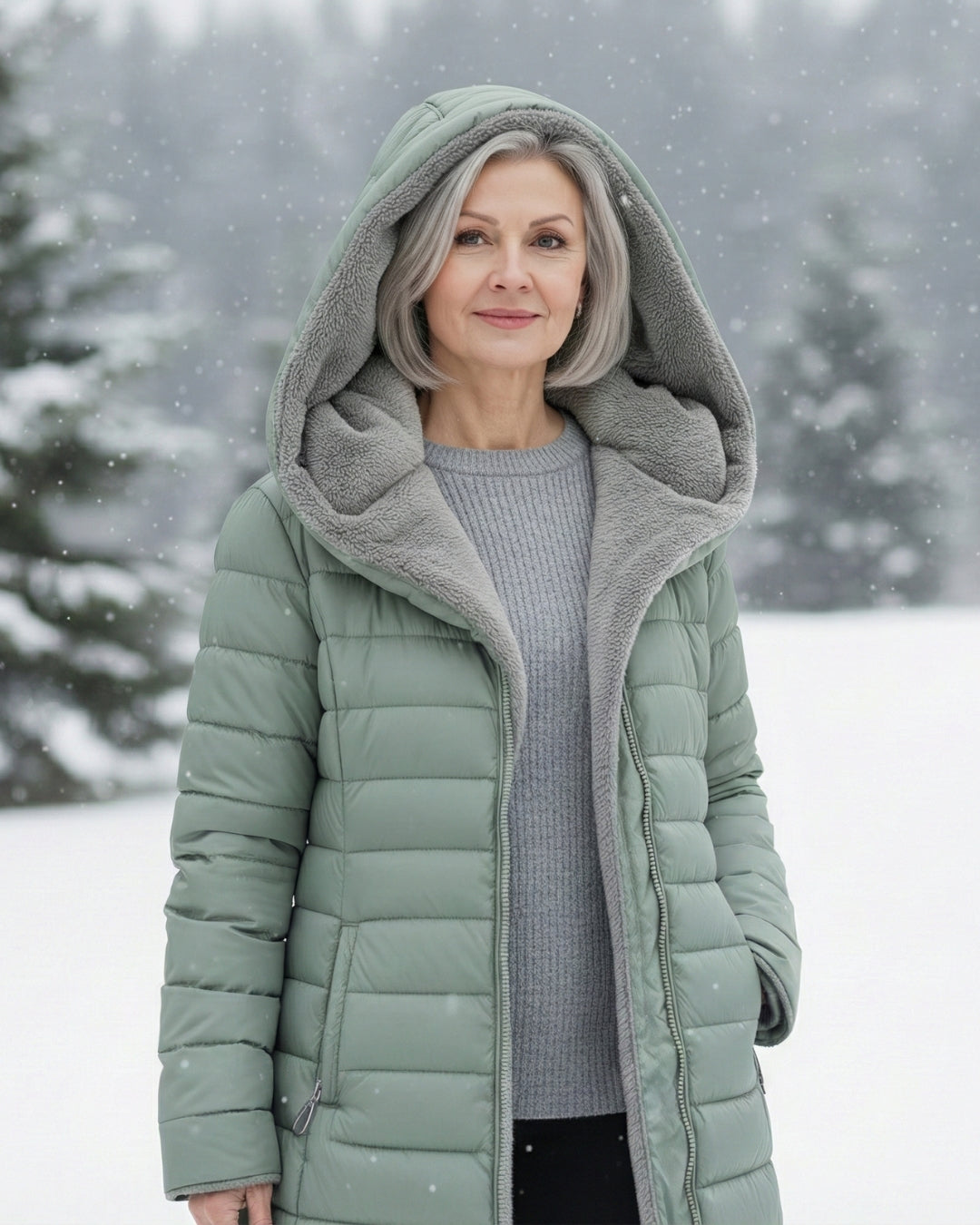 Lola | Abrigo Puffer Doble en Forro Polar