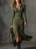 Aurora · Vestido midi bohemio con cremallera