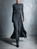 Nadia ❘ Vestido maxi con nudo lateral