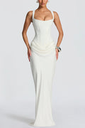 Leonor | Vestido maxi de escote cuadrado