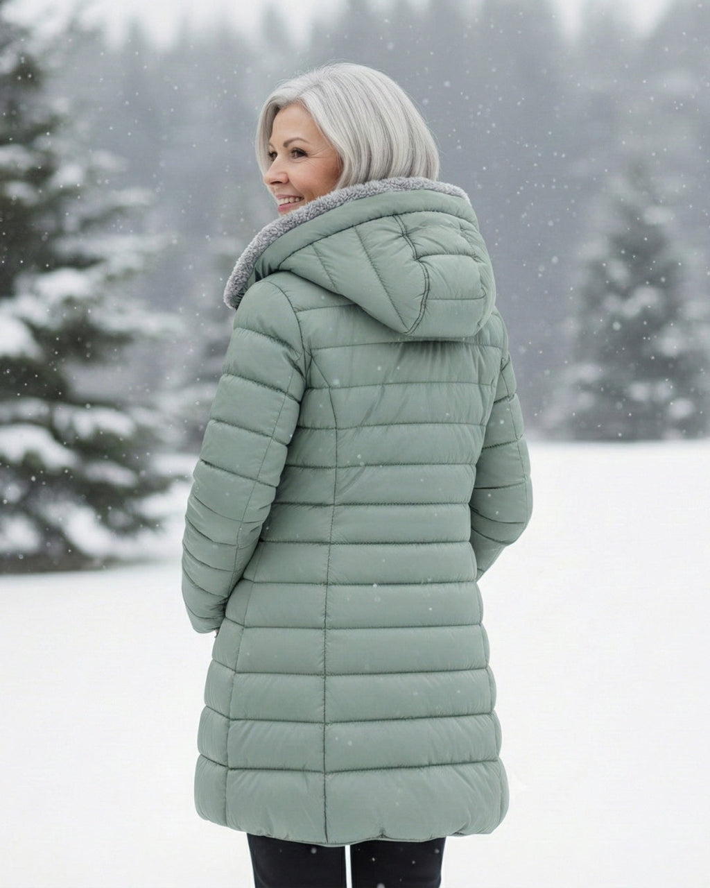 Lola | Abrigo Puffer Doble en Forro Polar