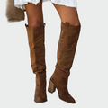 Botas Altas Estilo Western con Tacón Estable