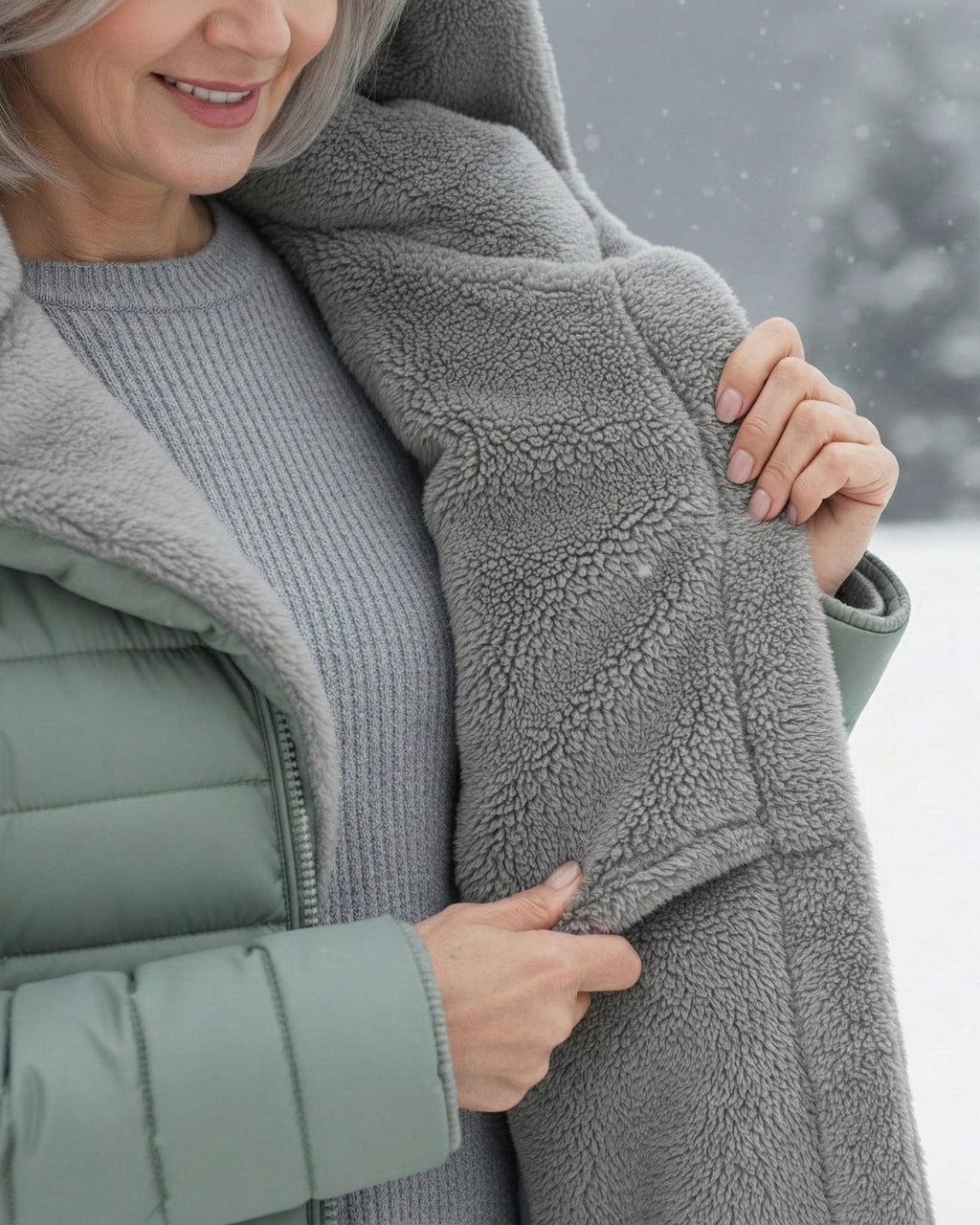 Lola | Abrigo Puffer Doble en Forro Polar