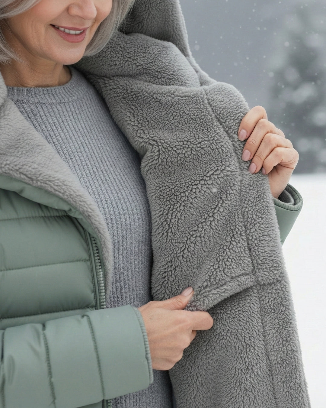 Lola | Abrigo Puffer Doble en Forro Polar