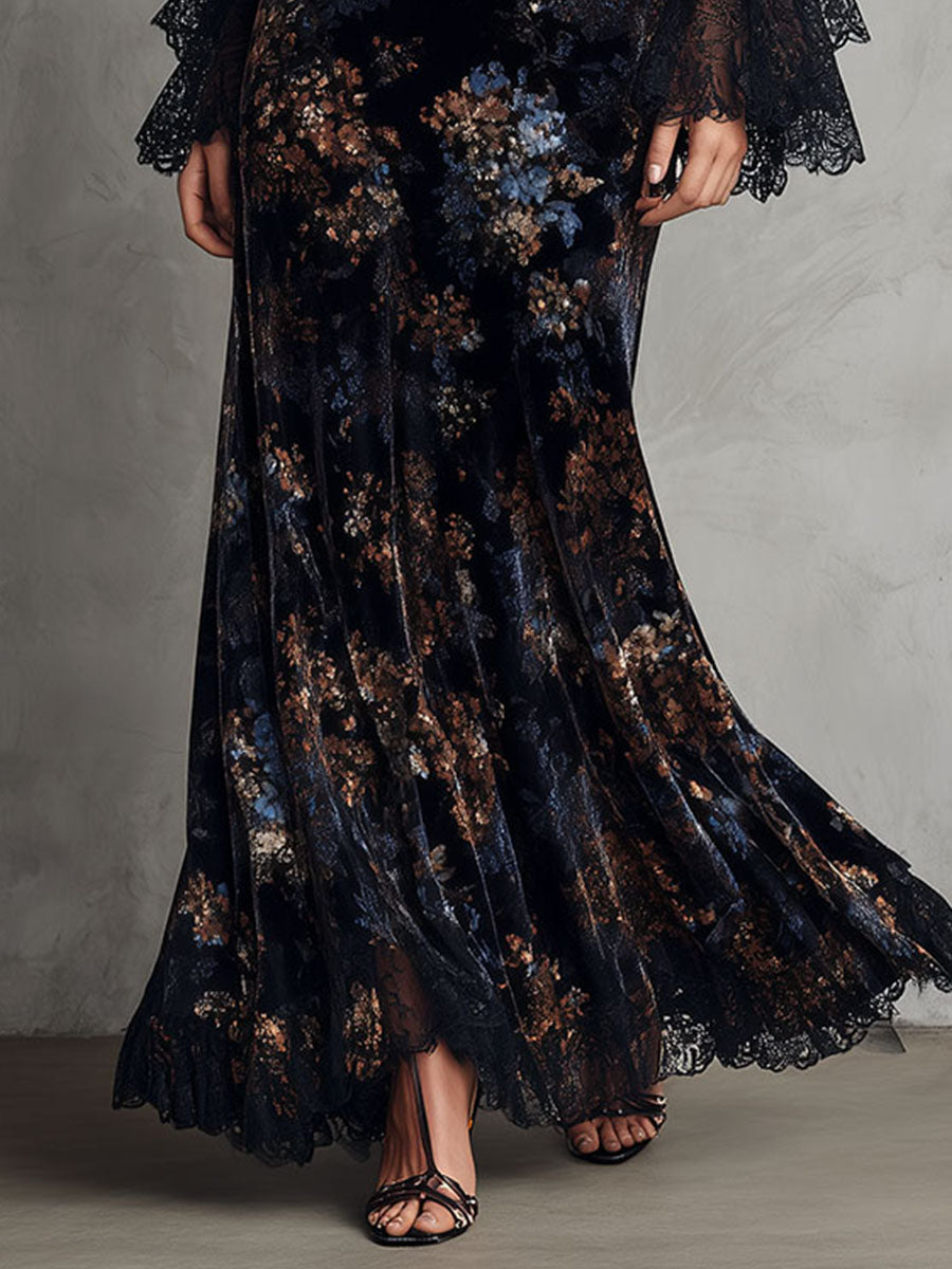 Isabel · Vestido floral con mangas de campana