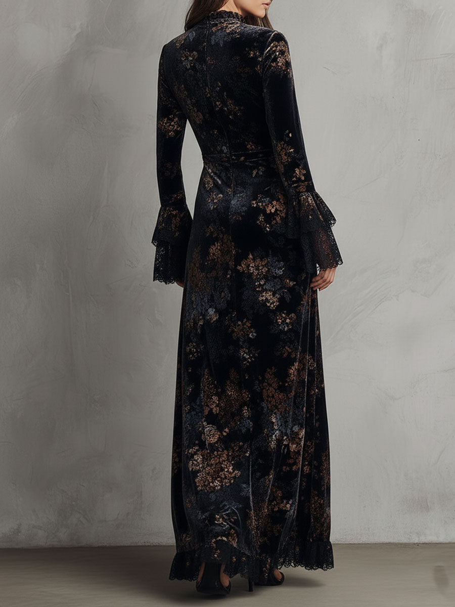 Isabel · Vestido floral con mangas de campana