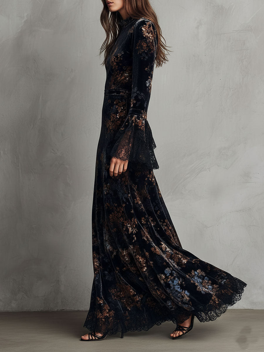 Isabel · Vestido floral con mangas de campana