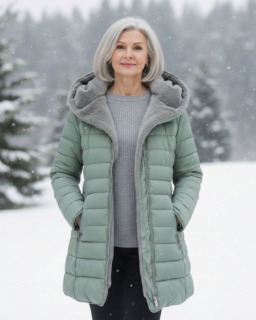 Lola | Abrigo Puffer Doble en Forro Polar