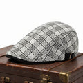 Striped Linen and Cotton Flat Cap | WELLINGTON