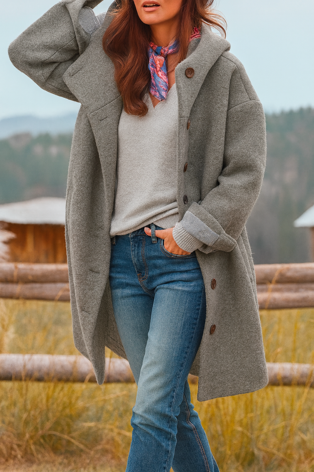 Lara I Chaqueta con capucha