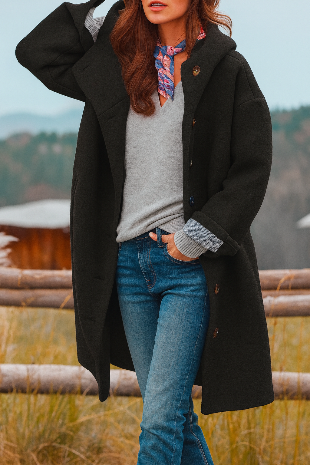 Lara I Chaqueta con capucha