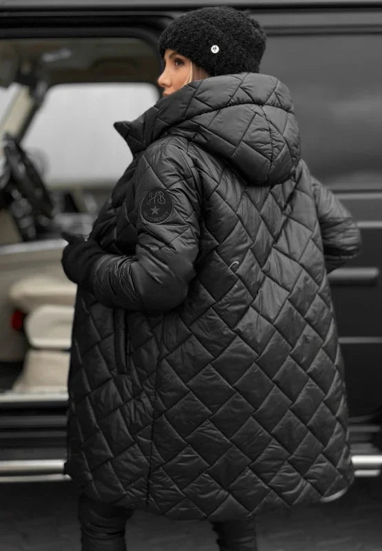 Vera | Abrigo Acolchado con Capucha – Calidez Premium y Elegancia Invernal