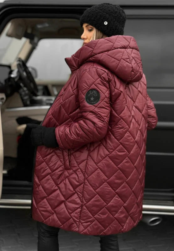 Vera | Abrigo Acolchado con Capucha – Calidez Premium y Elegancia Invernal