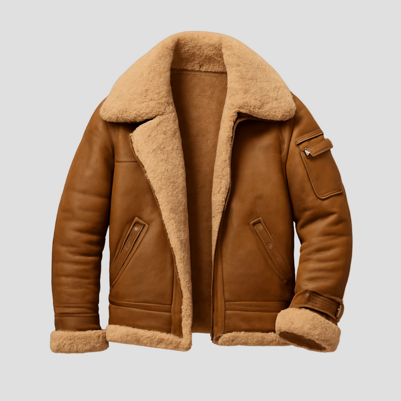 Liam | Abrigo Grueso Vintage de Invierno con Solapa