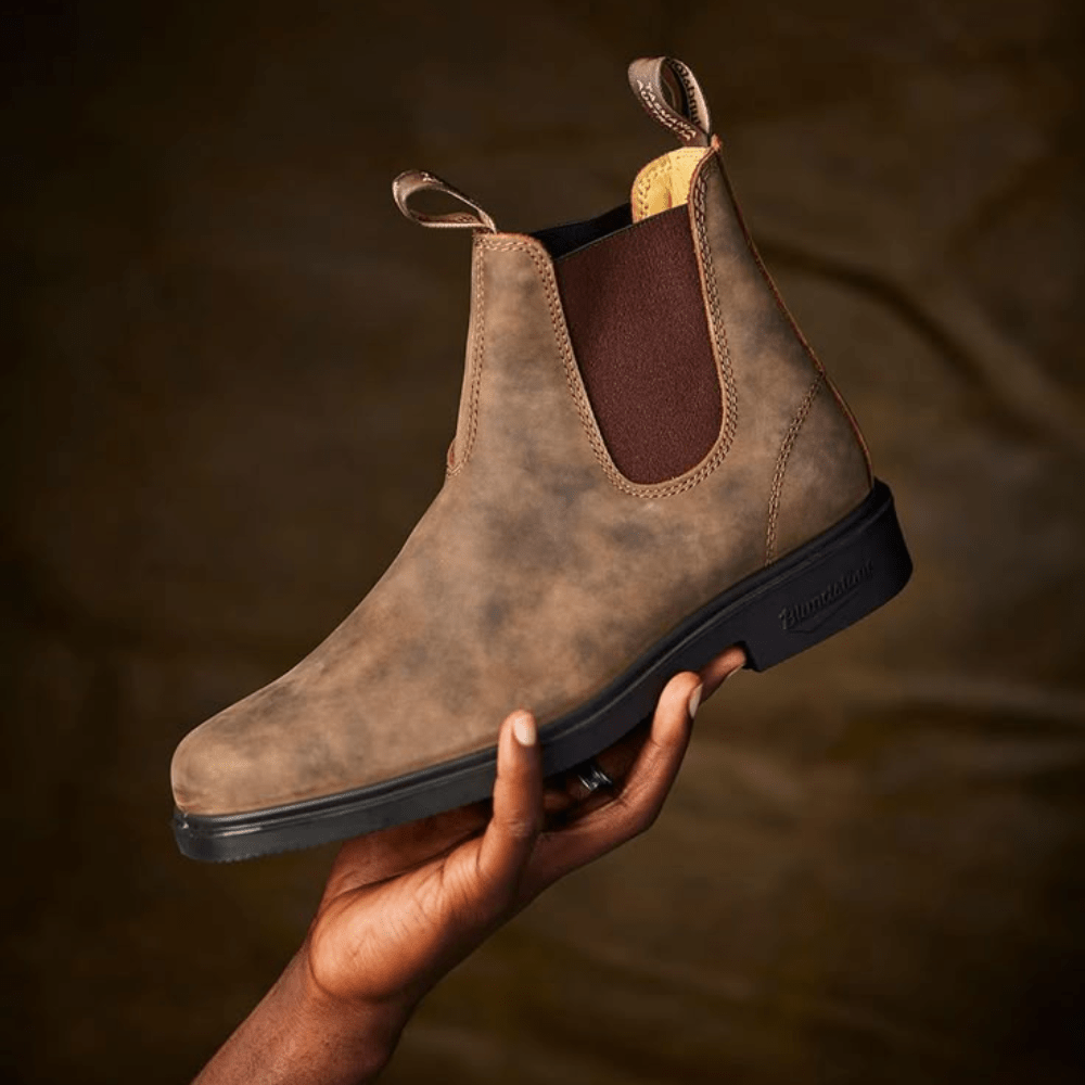 Mason | Botas Chelsea de Cuero para Hombre con Asa de Tirar