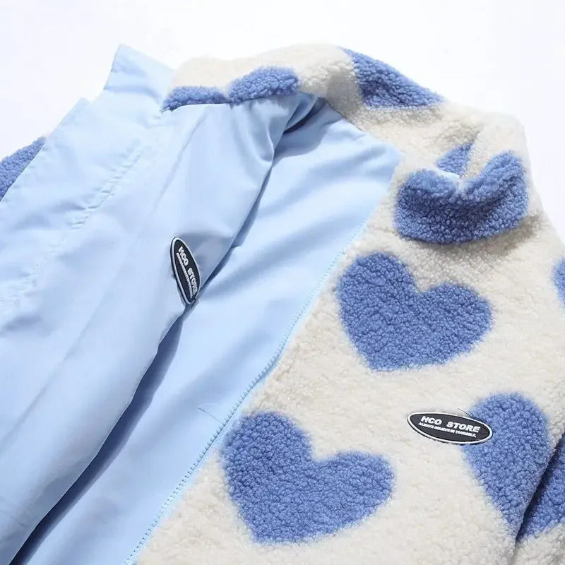 Radana | Chaqueta de invierno reversible con corazones