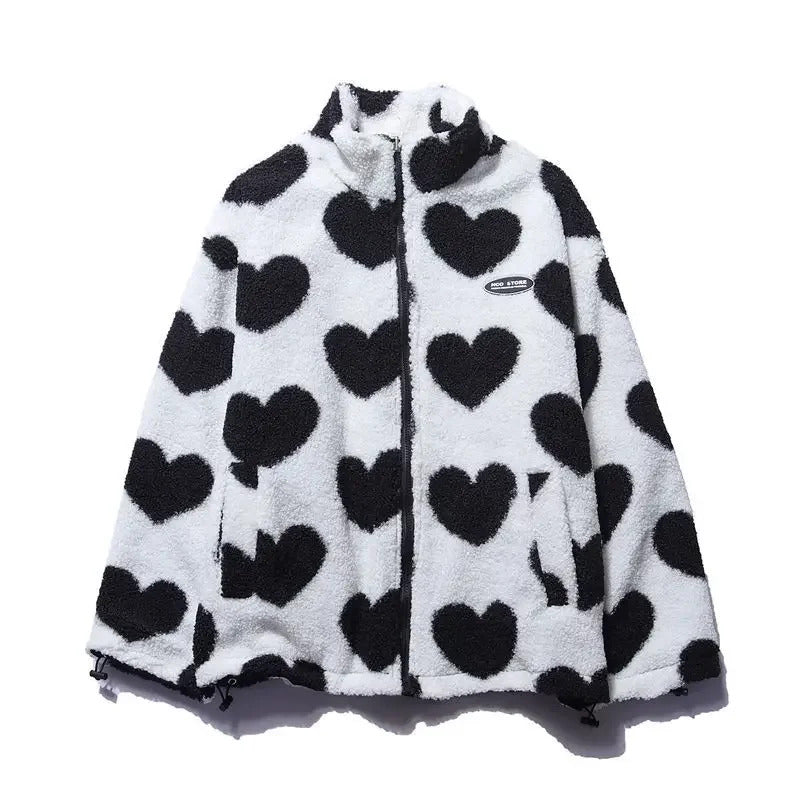 Radana | Chaqueta de invierno reversible con corazones
