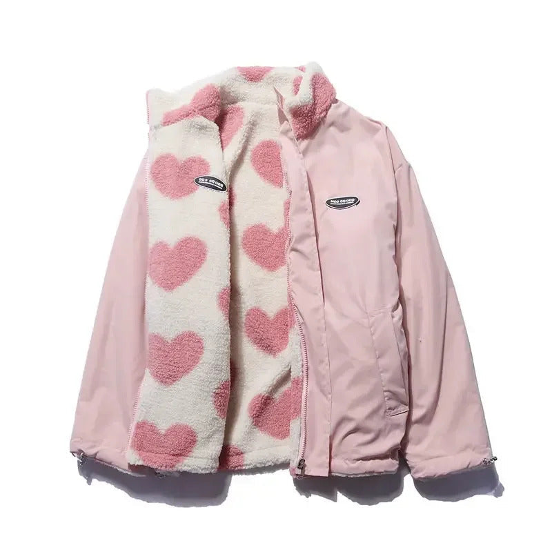 Radana | Chaqueta de invierno reversible con corazones