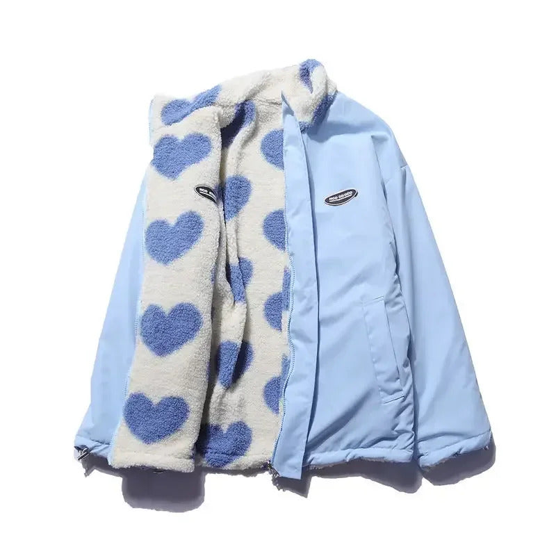Radana | Chaqueta de invierno reversible con corazones