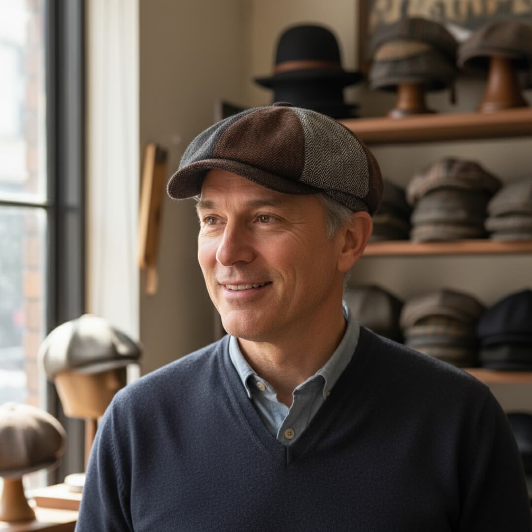 Patchwork Wool Blend Cap | CLEVELAND