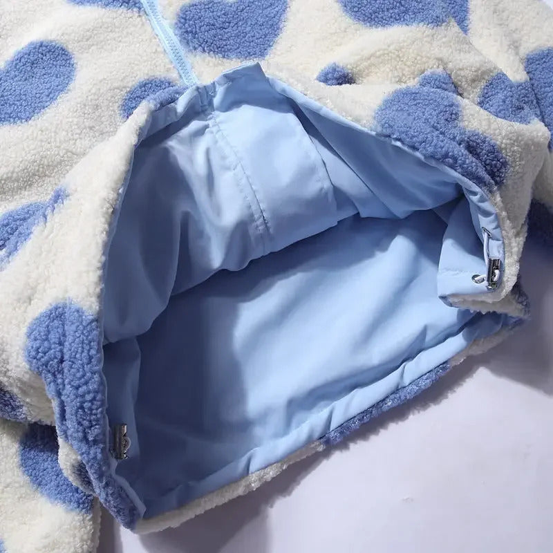 Radana | Chaqueta de invierno reversible con corazones