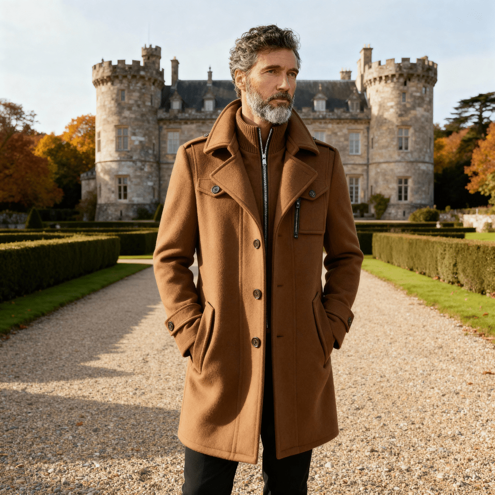 Rhett | Abrigo Retro de Doble Cuello