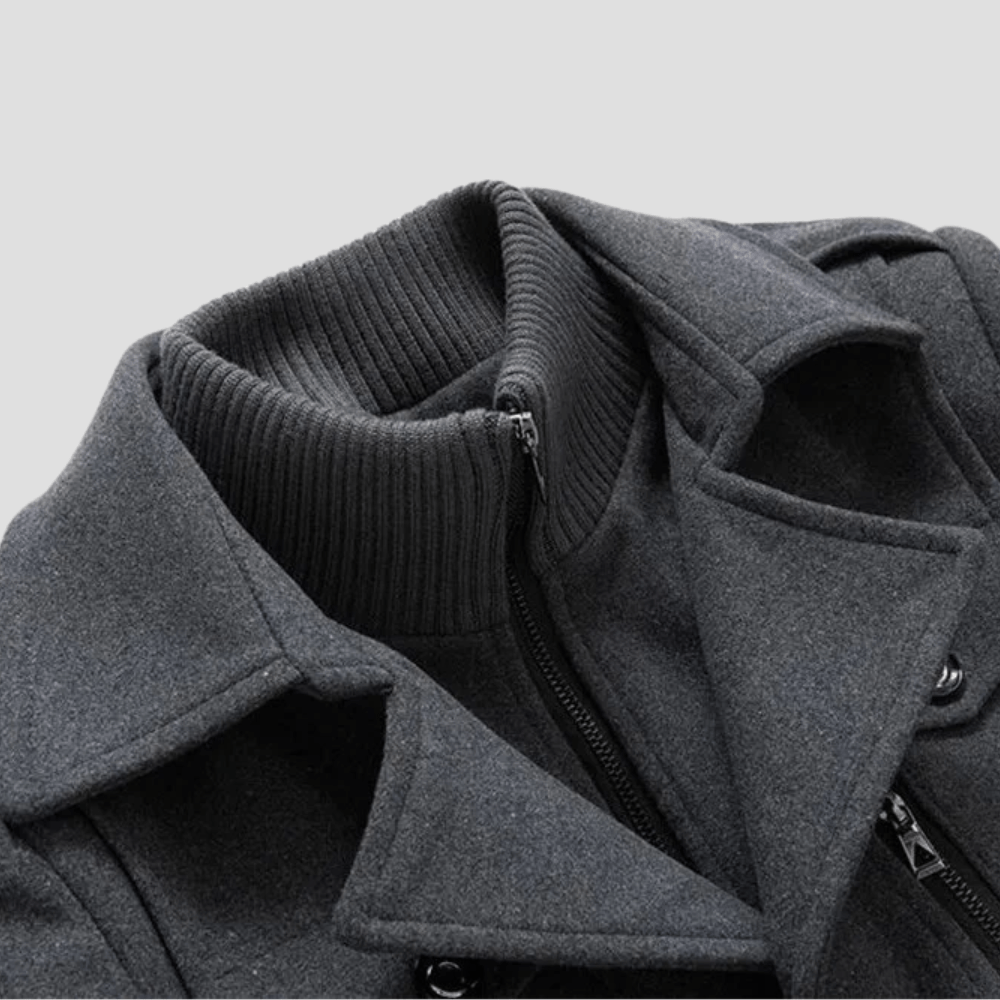 Rhett | Abrigo Retro de Doble Cuello