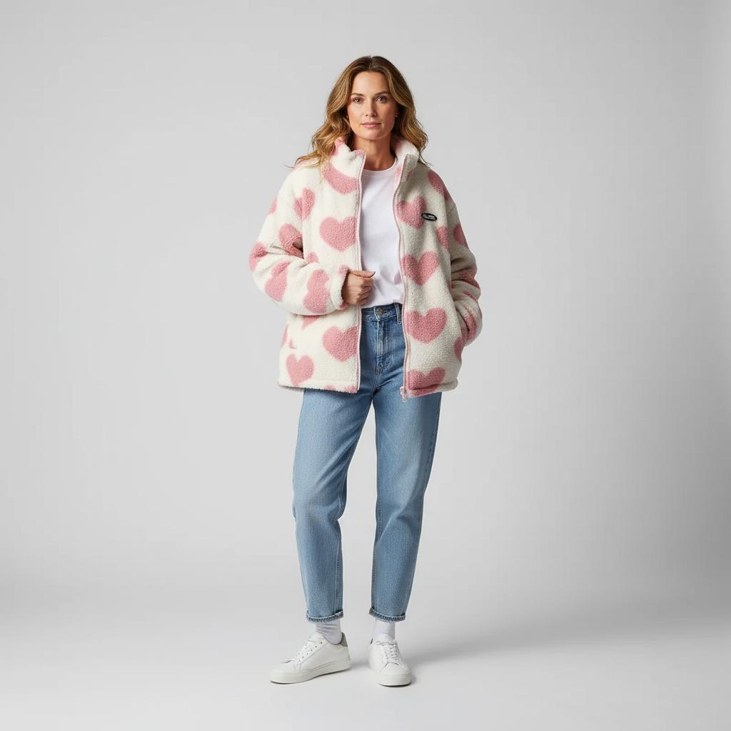 Radana | Chaqueta de invierno reversible con corazones