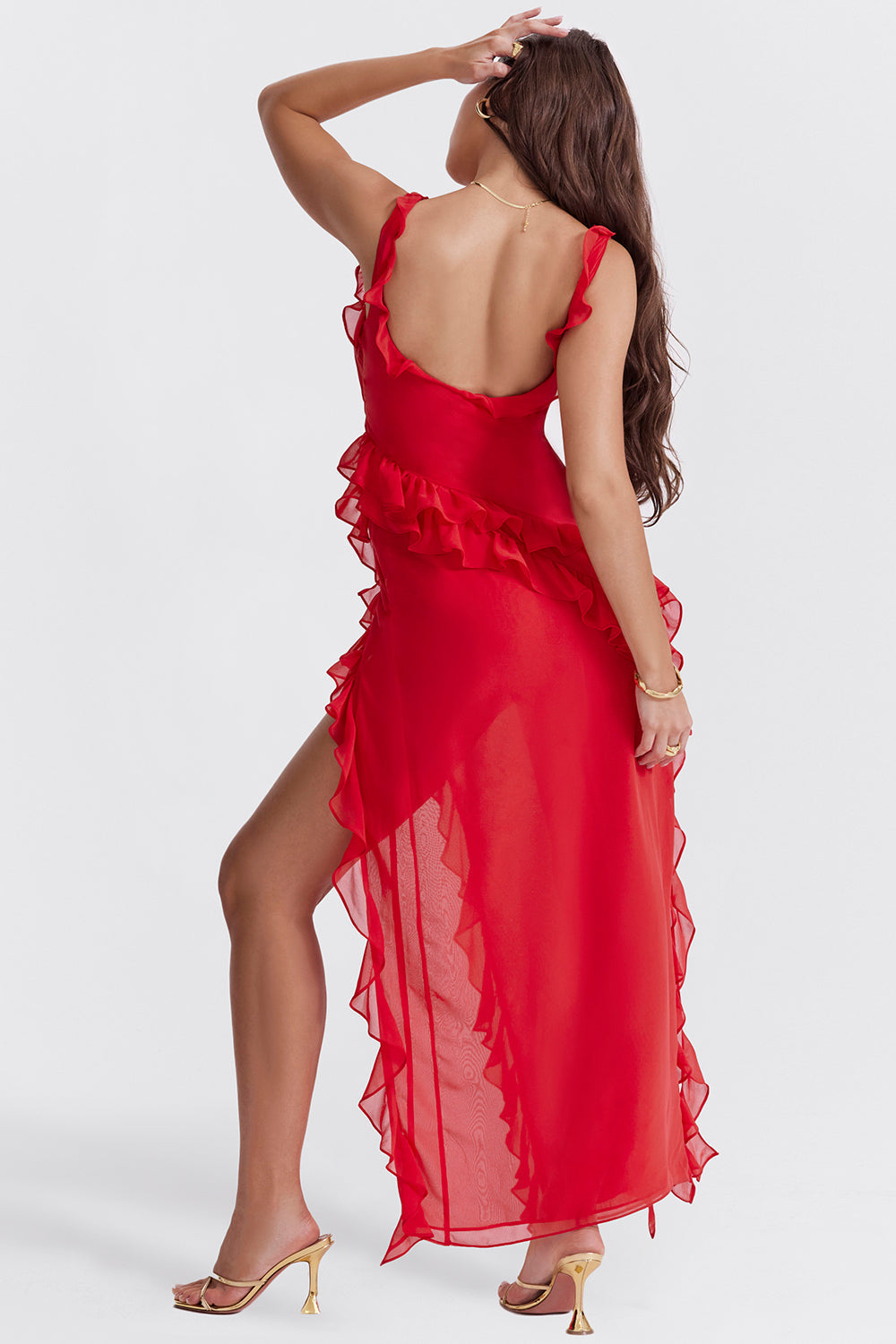 Luz · Vestido con volantes