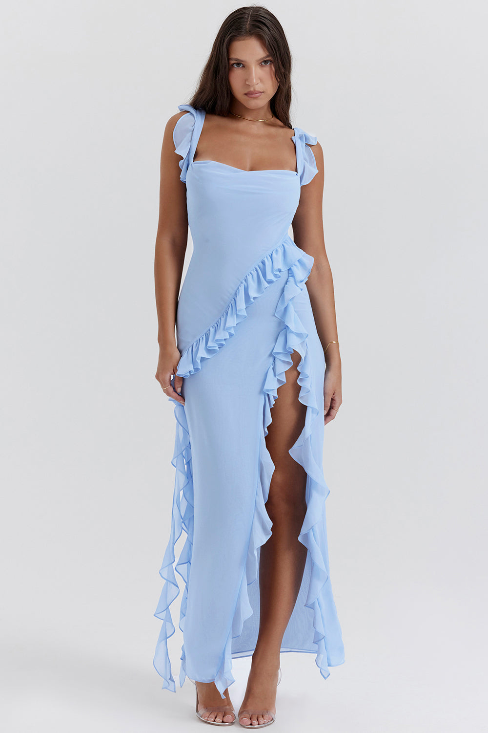 Luz · Vestido con volantes