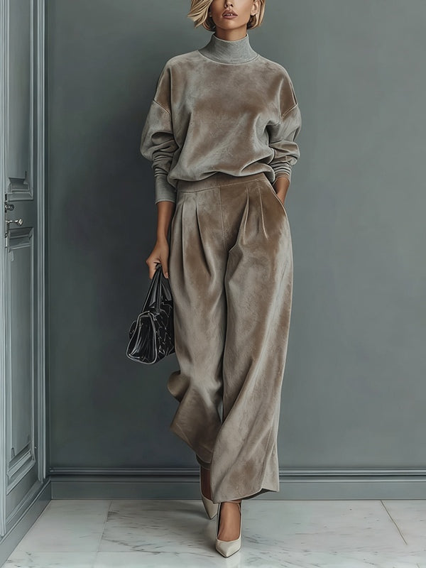 Mariana · Conjunto Terciopelo Cuello Alto